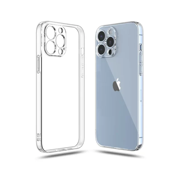 Transparent case with camera protection